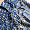 Linen Cotton Dabu Hand Block Dots Print - Indigo BP