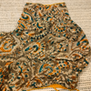 Cotton Kalamkari Print V-Neck Green Blouse