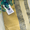 Cotton Traditional Nakshi border with Stripe  Pallu - Mehendi