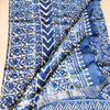 Linen Cotton Dabu Hand Block Paisley Print - Indigo