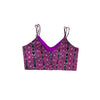 Cotton Ikat Noodle Strap Purple Blouse