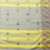 Cotton Butti Saree with Contrast Big Border - Yellow