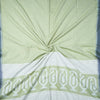 Cotton Lakkho Butti Contrast Border -Green