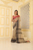 Cotton Traditional Nakshi border with Rich Pallu & tassel Beige,Maroon, Black with Blouse Piece Handloom Saree