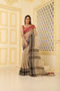 Cotton Traditional Nakshi border with Rich Pallu & tassel Beige,Maroon, Black with Blouse Piece Handloom Saree