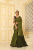 Cotton Classic Saree Rudraksha work all over Green, Black with Blouse Piece Handloom Saree