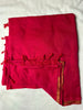 Cotton Silk Plain Saree with Ghicha Pallu - Red