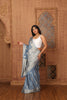 Banarasi Warm Weave Saree with Butti Heavy Pallu Blue with BP