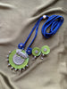 Neel Vana Handcrafted Fabric & Oxidised Pendant Necklace Set