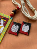 Rhythms of Folk Art Hand Painted Pendant Necklace Set