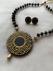 Midnight Eclipse Handcrafted Terracotta Necklace Set