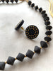 Midnight Eclipse Handcrafted Terracotta Necklace Set