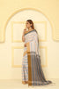 Khadi Cotton Traditional Classic Saree Dhanakhali Woven White, Black, Mustard with Blouse Piece