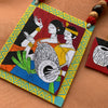Rhythms of Folk Art Hand Painted Pendant Necklace Set