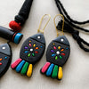 Handcrafted Fish Motif Terracotta Necklace Set