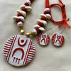 Handcrafted Lokhi Kaudi Shells Terracotta Necklace Set