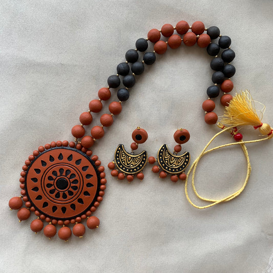 Rust Heritage Handcrafted Terracotta Jewellery Set