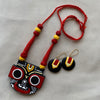 Jagannath Divine Terracotta Statement Necklace Set