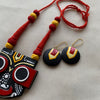 Jagannath Divine Terracotta Statement Necklace Set