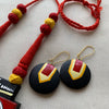 Jagannath Divine Terracotta Statement Necklace Set