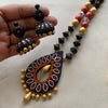 Noir Gulnaar Handcrafted Terracotta Necklace & Jhumka Set