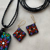 Midnight Bloom Handcrafted Terracotta Necklace Set