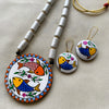 Madhubani-Inspired Handcrafted Terracotta Jewellery Set